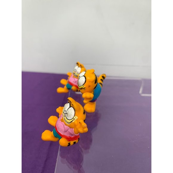 Garfield PVC 2 Inch Toys Collectables Figurines Cake Toppers 1981 Lot of 3 - Picture 5 of 11
